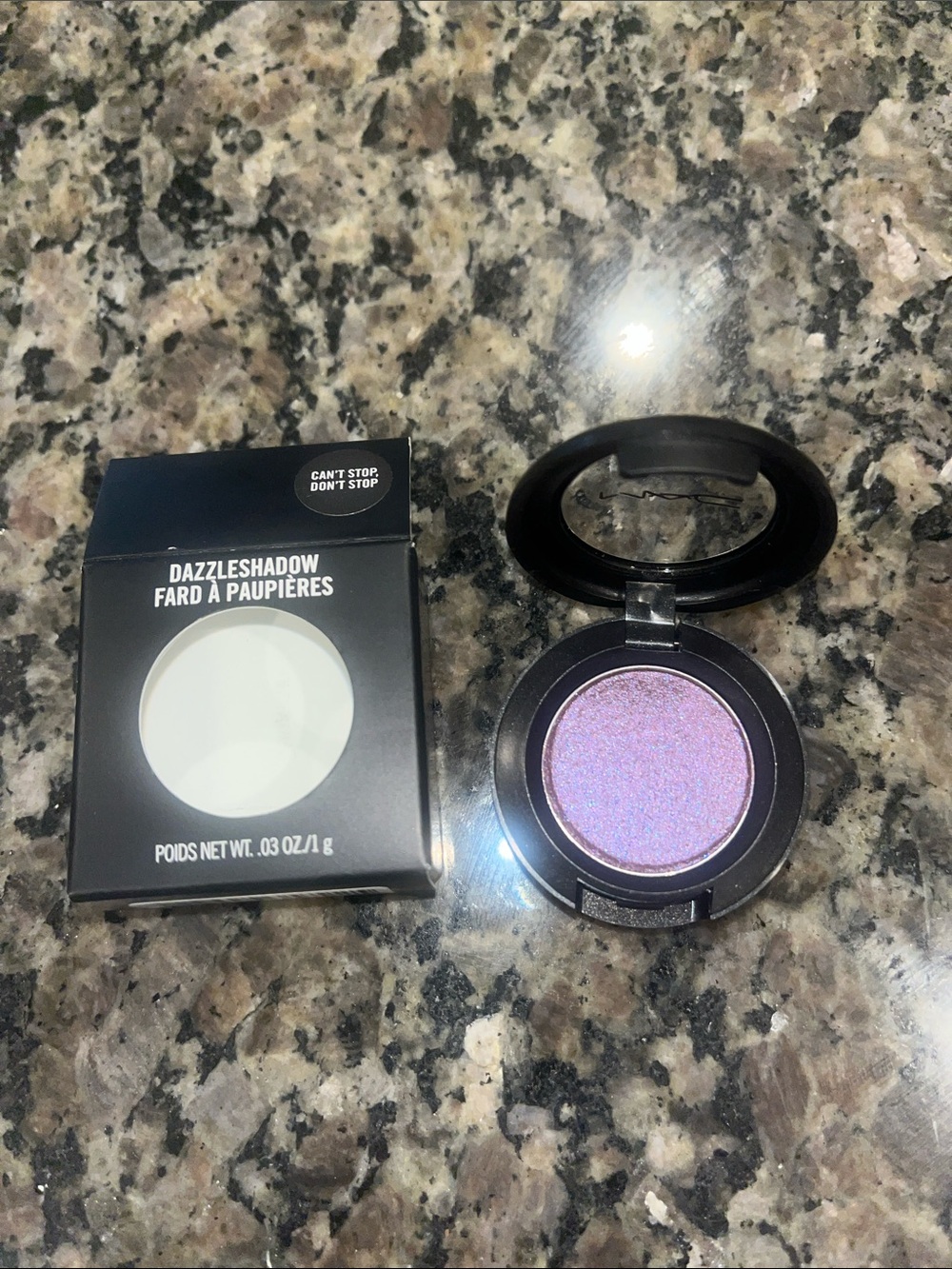 MAC Cosmetics Dazzleshadow Shimmering Lavender Purple Eyeshadow